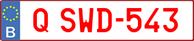Trailer License Plate
